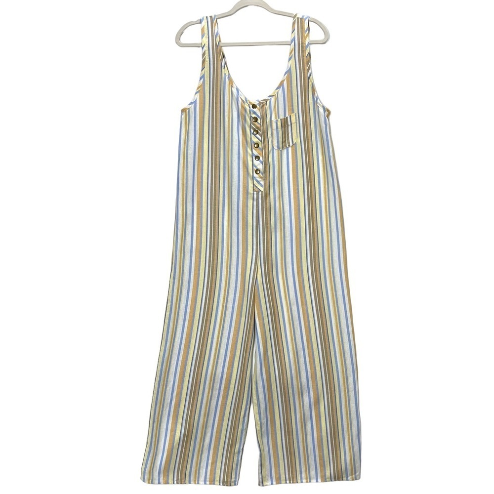 Chocolate Multicolor Striped Jumpsuit